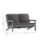 Flash Furniture Gray Poly Resin Loveseat-Gray Cushions JJ-C14022-GY-GG - alternate 5